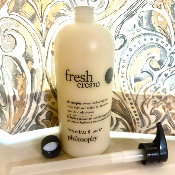 New Sealed Philosophy Fresh Cream Shampoo, Shower Gel, Bubble Bath 32 fl oz - Picture 1 of 2